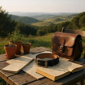 Barbados Leather Men's Casual Genuine Leather Belt (2 Pack) 34-36